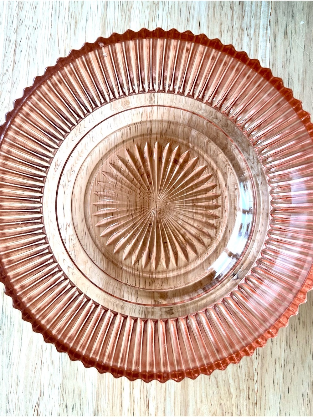 Anchor Hocking Queen Mary Pink Bowl